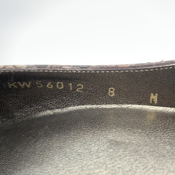 Stuart Weitzman Pumps Women Size 8N Snake Print High Block Heel Narrow Width - Picture 5 of 11